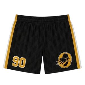 Men Black Gold Sublimation Lacrosse Uniform <b>Set</b> Polyester Athletic Fit Lightweight Team Sports Wear Performance Apparel - Product Image 4
