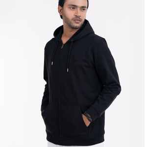 Sudadera con Capucha Azul Marino Premium para Hombre, Unisex, Cálida, de Forro Polar, Manga Larga, Tejido Grueso y Suave, Ropa Casual de Calle para Invierno - Product Image 6