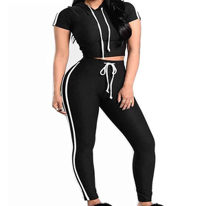 Custom Embroidery Logo Winter Solid 2-Piece Washed <b>Top</b> Shorts Set Tracksuit Woman 100% Cotton Outfits - Product Image 6