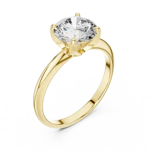 Anillo de Diamante Cultivado en Laboratorio con Corte Ovalado Moderno de 2.5ct, Engaste Completo con Bisel, Tallo Cónico, Solitario Audaz, Joyería de Oro Personalizada - Product Image 6