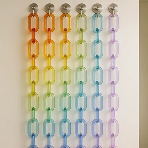 Décoration murale moderne en résine de haute qualité, motif chaîne, pour anniversaire et Diwali, art mural d'intérieur - Product Image 1