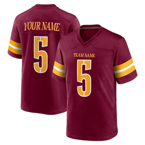 Fully Customizable American Football Jersey Breathable Polyester Fabric Adults Size American Football Jersey - Product Image 1