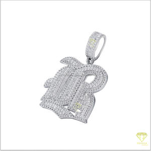 จี้เพชรโมอิสซาไนต์แบบ Iced Out "DR" สร้อยคอฮิปฮอปแบบมีประกายระยิบระยับ สร้อยทองคำ  เครื่องประดับสุดหรู - Product Image 2