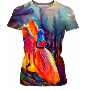 Fully Customized Design Custom Made Short Sleeve Front Knitted 100% Cotton Eco-Friendly Breathable Regular Fit Men Tee Shirt - Product Image 4