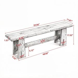 Panca Rustica per Armadio da Soggiorno - Product Image 3