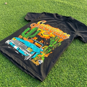 T-shirt à manches courtes pour homme Snowgrace, imprimé désert, coupe ample, col rond, jersey décontracté, 100% coton, design - Product Image 6