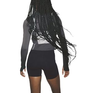 Shorts Deportivos de Cintura Alta para Mujer, Ajuste Moldeador, Elásticos, Transpirables, de Secado Rápido, para Entrenamiento, Running, Gimnasio, Fitness - Product Image 2