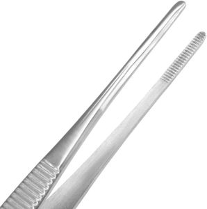 Juego de Pinzas Profesionales de Acero Inoxidable de 7 Pulgadas |   Pinzas Multiusos de Punta Recta y Dentada de Primera Calidad |   Paquete de 2 Quirófanos Quirúrgicos Resistentes - Product Image 3