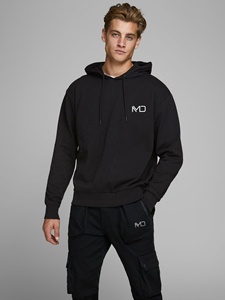 Wholesale Custom Heavyweight Washed French Terry Cotton Pullover Hoodie for Men Vintage Distressed Acid Wash Embroidered - Product Image 2