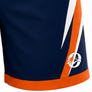 Pantalones Cortos de Voleibol Azul Marino y Naranja, Uniformes Deportivos Profesionales para Equipos, Ropa de Entrenamiento de Alto Rendimiento, Prendas Cómodas para Partidos - Product Image 4