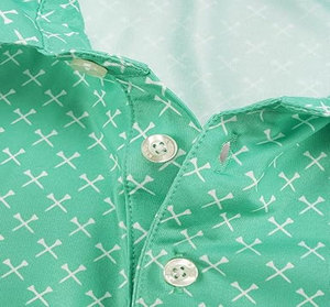 Chemises de golf pour hommes à manches courtes, imprimées, décontractées, athlétiques, avec poche, en tissu toile, infroissables, style gothique, extensibles sur les côtés - Product Image 4