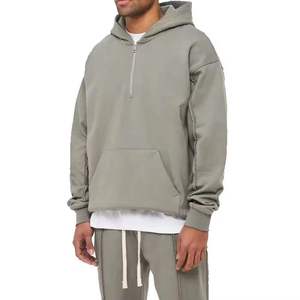 Survêtements à capuche et taille élastique en molleton bouclette 100 % polyester 420 g/m² de haute qualité, écologiques, avec impression puff, simples - Product Image 2