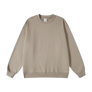 Sweat-shirt à col rond oversize pour homme de haute qualité, en coton molletonné, style streetwear décontracté, OEM - Product Image 5