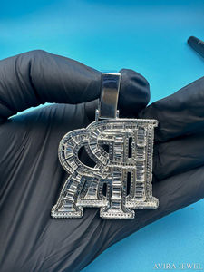 จี้เพชรโมอิสซาไนต์ทรงฮิปฮอป เงินแท้ 925 ชุบทองคำสีกุหลาบ สำหรับผู้ชายและผู้หญิง พร้อมใบรับรอง GRA - Product Image 3