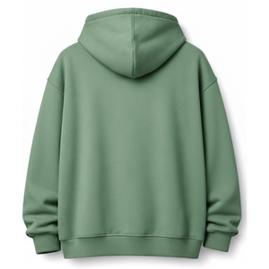 Premium Colorblock Hoodie <b>Men's</b> Sage Green and <b>Grey</b> Contrast Panel design <b>Sweatshirt</b> Pullover Custom Logo Apparel - Product Image 2
