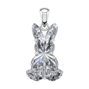 Diamant de laboratoire de luxe en forme de lapin, DEF VVS VS1, diamant HPHT CVD en vrac pour les fabricants de bijoux - Product Image 1