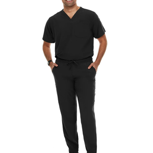 Men Lightweight <b>Scrub</b> <b>Set</b> Breathable Short Sleeve New Arrival High Quality Customizable Durable Hospital Uniforms Men <b>Scrub</b> <b>Set</b> - Product Image 3