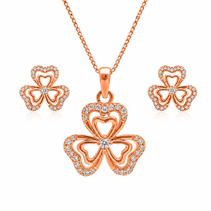 Ensemble de bijoux en argent 925 avec cristaux en forme de goutte d'eau, collier et boucles d'oreilles plaqués rhodium, bijoux de mariage classiques pour femmes - Product Image 6