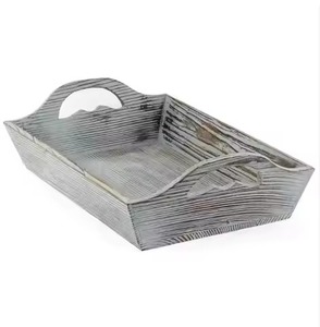 Plateau de service rectangulaire en bois de qualité durable, design minimaliste, type plateau solide et durable pour le service des aliments - Product Image 3