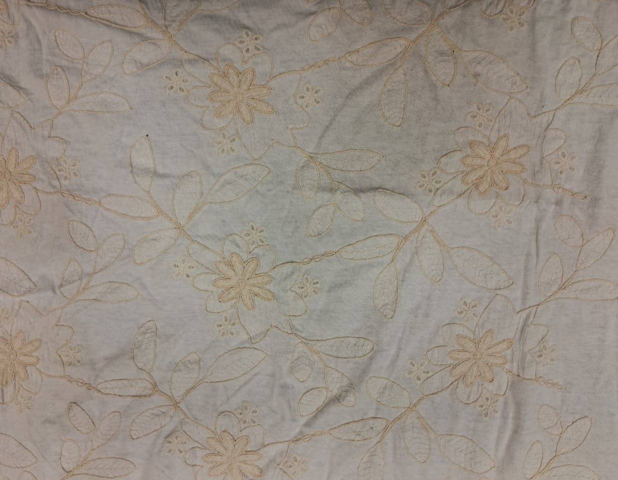 White base with beige Dori embroidery