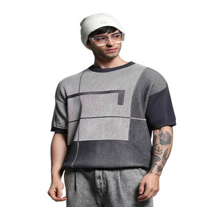 Camiseta de Punto para Hombre, Corte Regular, Manga Corta, Cuello Redondo/en V, Casual, Transpirable, 100% Algodón, Anti-Pilling, Secado Rápido - Product Image 2