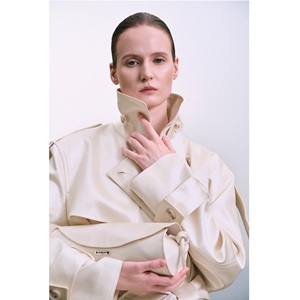 Ready To Ship <b>Women</b> Trench <b>Coat</b> ROH CLASSIC DOUBLE-BREASTED TRENCH <b>COAT</b> Low MOQ <b>Women</b> Long <b>Belted</b> Elegant Trench <b>Coat</b> - Product Image 5