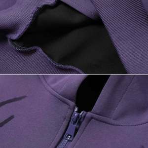เสื้อฮู้ดซิปติดเพชร รุ่น Unisex ทรงปกติ ผ้าฟลีซ มีฮู้ด เหมาะสำหรับฤดูหนาว สไตล์ไฮสตรีท ปักลาย 3 มิติ ผ้าฝ้าย 100% - Product Image 3