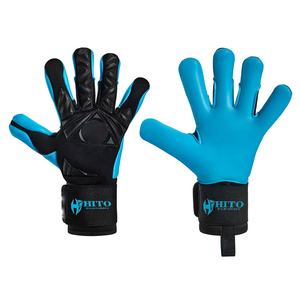Guantes de Portero de Fútbol Profesionales de Nuevo Diseño, Impresión de Silicona en la Parte Posterior de la Mano y Contacto en la Palma Delantera, Corte Letax e Híbrido - Product Image 2