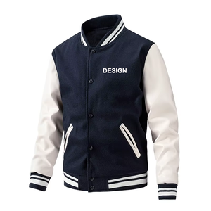 Veste universitaire OEM en gros, style veste en cuir, pour les marques et les détaillants de vêtements d'équipe, livraison rapide - Product Image 5