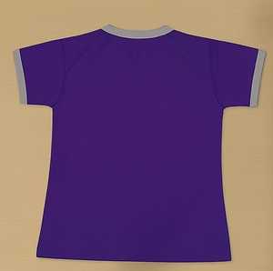 เสื้อยืดคุณภาพสูงแบบซับลิเมชั่น คอวี  แบบเรียบ  สำหรับทุกเพศ  ขายส่ง - Product Image 2