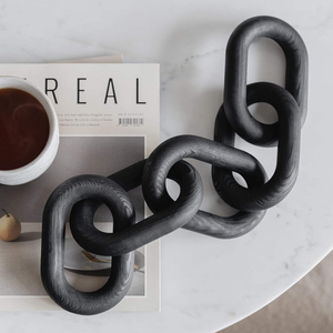 ของตกแต่งโซ่ไม้ - ของตกแต่งโต๊ะกาแฟสไตล์โมเดิร์น, ของตกแต่งโซ่สีดำสำหรับโต๊ะกาแฟ, ของตกแต่งโซ่ไม้ - Product Image 4
