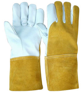 Guantes de Trabajo de Cuero Vacuno ISONZ con Forro de Algodón, Guantes de Seguridad para Mecánicos, Anti-Impacto, para Soldadura, Conducción y Trabajo en Zonas Industriales - Product Image 1