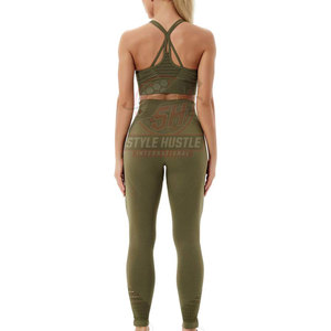 Nuevo Diseño, Conjunto de Yoga para Mujer con Logotipo Personalizado, Secado Rápido, Transpirable, en Venta - Product Image 6
