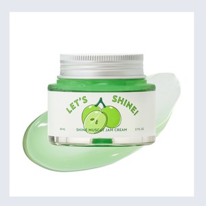 ครีมบำรุงผิวหน้า Let's Shine Shine Muscat Jam Cream ผลิตภัณฑ์ความงามเกาหลี ผลิตในเกาหลี 80 มล.  กรีน ไฮยาลูรอนิค แอซิด - Product Image 4