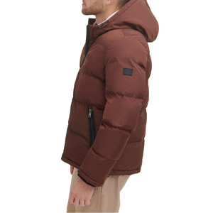 2026 Custom Men's Wool Puffer Jackets with Long Sleeves Street Style Wholesale Price for Winter Season Wholesale Price - Product Image 5
