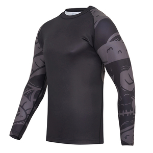 Meilleures ventes : Rashguard MMA respirant et écologique pour homme, séchage rapide, haute performance, compression, personnalisable, polyester/nylon - Product Image 3