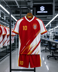 ชุดฟุตบอลชายคุณภาพสูง สีดำ เสื้อเจอร์ซีย์ กางเกงขาสั้น ระบายอากาศ ซับเหงื่อ ดีไซน์แบบสั่งทำพิเศษ รับผลิตแบบ OEM - Product Image 6