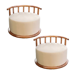 Canapé rond monoplace en teck massif très demandé, super confortable, pour l'ameublement extérieur et intérieur, fabriqué en Indonésie - Product Image 5