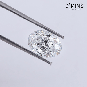 D'vins Jewels ห้องปฏิบัติการเต็มไปด้วย1.5กะรัตความชัดเจน VVS2เพชรทรงวงรีเจียระไน - Product Image 3