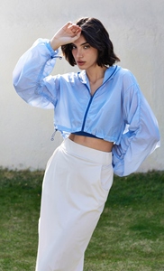 Chaqueta de Yoga y Running para Mujer, Talla Grande, con Capucha, Protección Solar, Manga Larga, con Cierre de Cremallera, para Otoño - Product Image 2