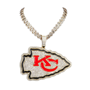 Colgante de Alta Calidad con Símbolo de Paz y Cristales de Imitación, Estilo Hip Hop, Joyería Unisex para Uso Diario, de Proveedor Indio - Product Image 4
