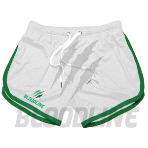 Shorts décontractés pour hommes BLOODLINE, bleu marine, taille mi-haute, élastiques, respirants, en maille, motif camouflage, en PU - Product Image 3