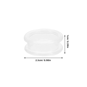Subhan International MR-RM-1206 Lot de 10 anneaux de protection en silicone pour ciseaux, souples et non réutilisables, accessoires pour ciseaux de barbier - Product Image 1