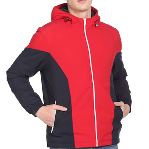 Veste softshell à capuche pour homme - Imperméable et coupe-vent, pour la randonnée en plein air en hiver, vêtements décontractés avec tissu performant - Product Image 3