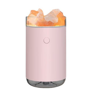Lámpara de Sal del Himalaya con LED, Lámpara de Noche de Sal Natural, Lámpara de Lava de Mesa con Enchufe USB, Decoración para el Hogar y el Dormitorio, Ideal para Meditación - Product Image 2
