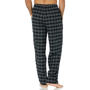 High quality Plaid Pajama Pants Men Flannel Sleep Full Length Lounge Pants Plus Size Trousers men's pants - Product Image 4