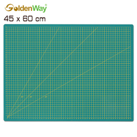 Vente en gros GOLDENWAY 90x150 cm 3,0 mm d'épaisseur 3/5 couches PVC Tapis de découpe auto-cicatrisant Multifonctionnel Durable pour les fournitures artistiques