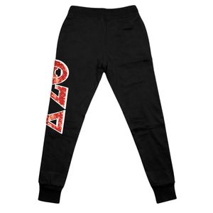 Delta Sigma Theta Black <b>Sequins</b> Patch Sweatpants for Women Comfortable Fit Premium Fabric Greek Sorority Apparel Casual Wear - Product Image 5