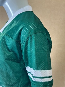 Maillot de hockey sur glace personnalisé en mesh pour femme, sublimation, réversible, vert et blanc, uniforme d'équipe, service OEM - Product Image 2