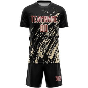 Tenue de football professionnelle rayée personnalisée par sublimation – Kit rétro pour équipe – Vêtements de performance – Tendance du marché américain et européen – Haut de gamme - Product Image 2